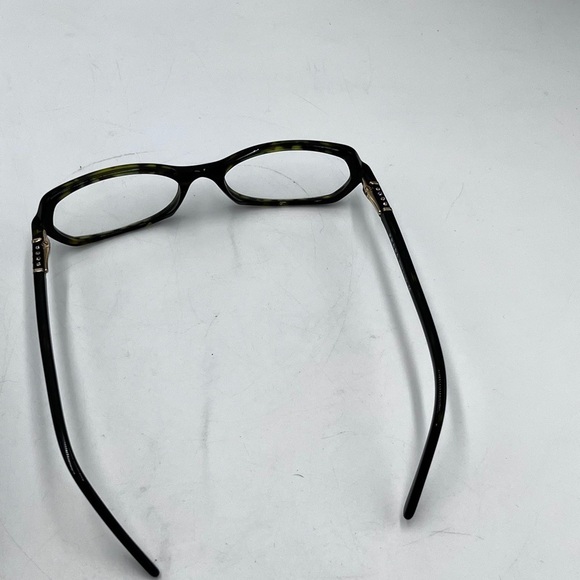 Prada VPR 05G Brown Tortoise Color Crystal Rectangle Eyeglass Women Frames Italy - Picture 5 of 16